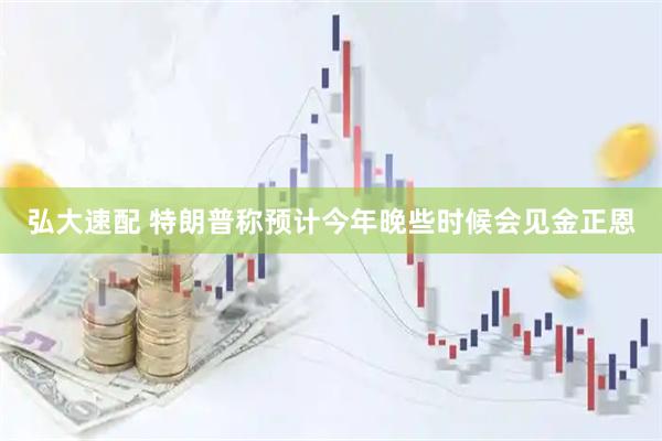 弘大速配 特朗普称预计今年晚些时候会见金正恩